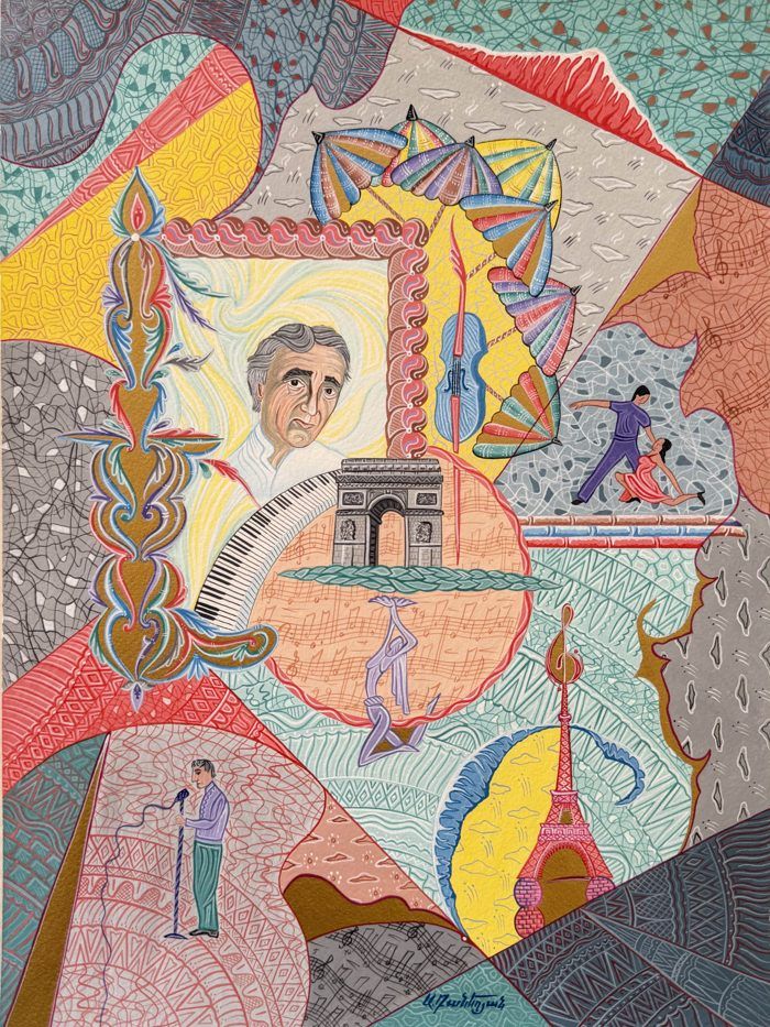 Charles Aznavour by Armen Daneghyan