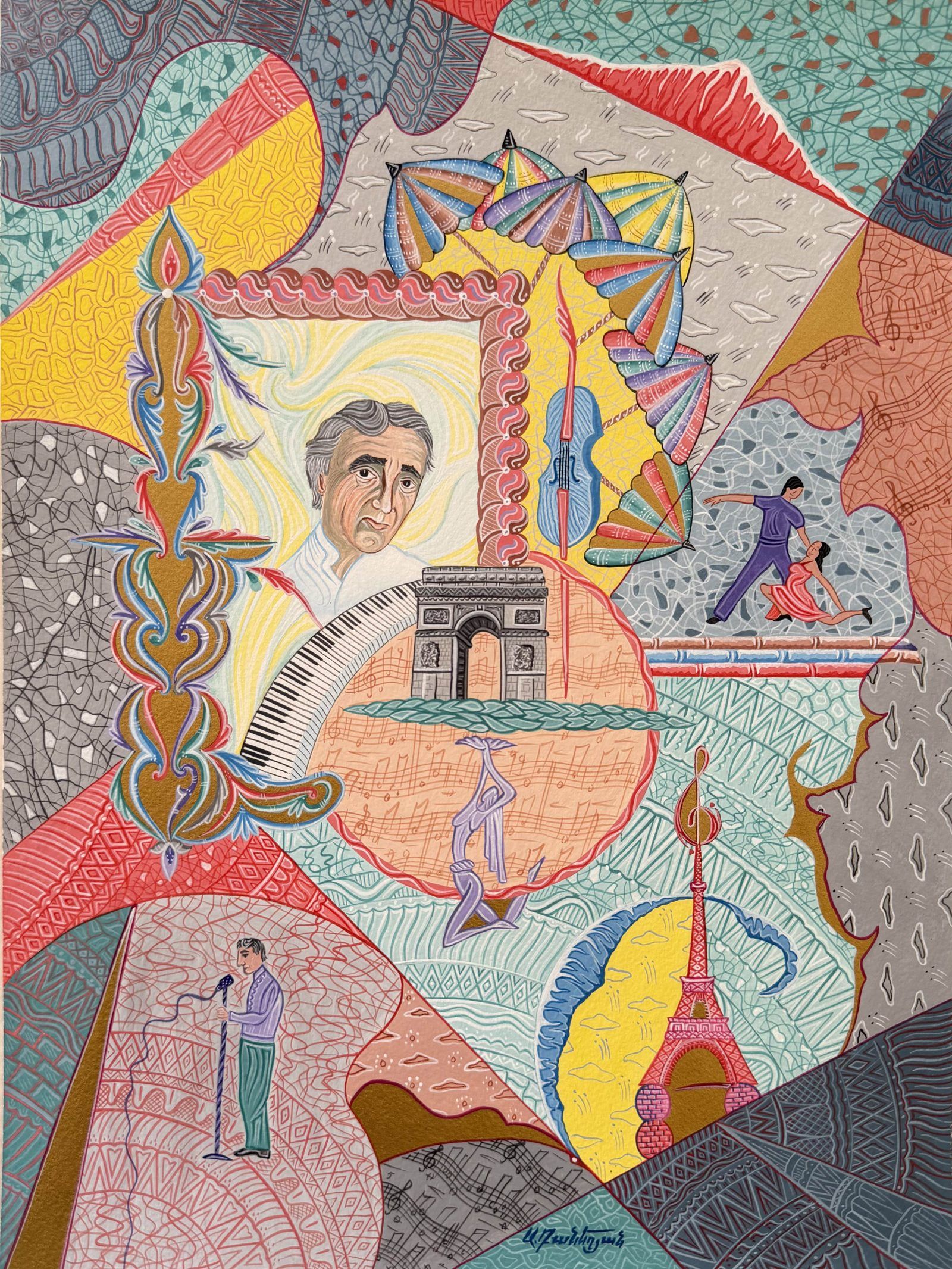 Charles Aznavour by Armen Daneghyan, full work